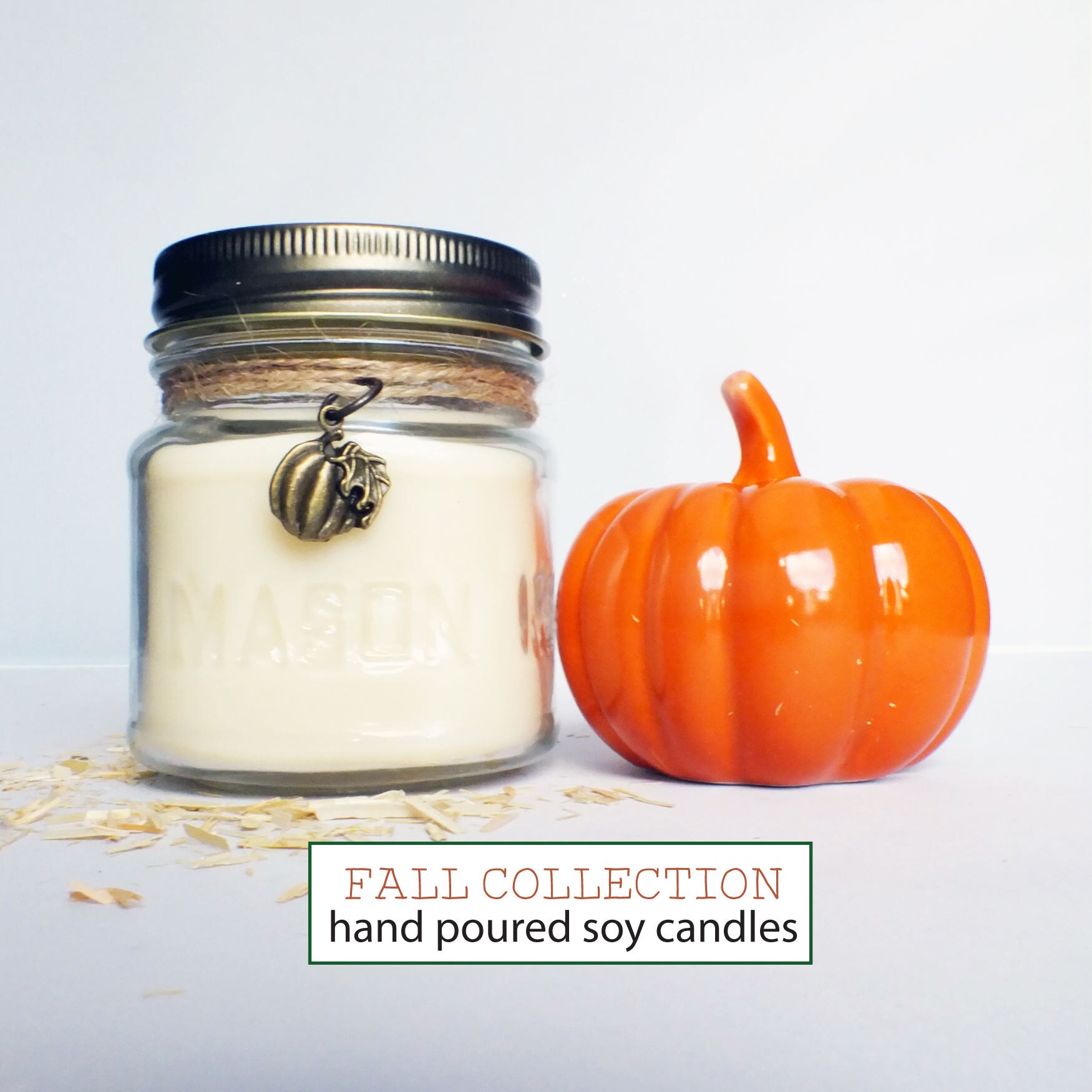 Pumpkin Scented Candle Fall Scented Candle Soy Wax Scented Etsy