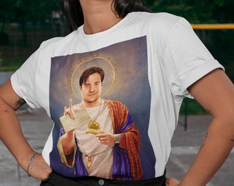 Brendan Fraser shirt, Saint Brendan of Fraser t-shirt, Jesus Brendan Fraser tee Gift