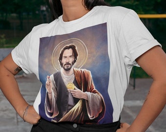 Keanu Reeves shirt, Saint Keanu of Reeves t-shirt, Jesus Keanu Reeves tee Gift