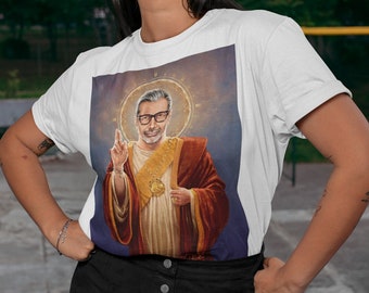 Jeff Goldblum Shirt, Saint Jeff of Goldblum t-shirt, Jesus Jeff Goldblum tee Gift