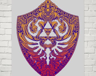 Hylian Victoriana Art Print Of An Original Legend Of Zelda Etsy