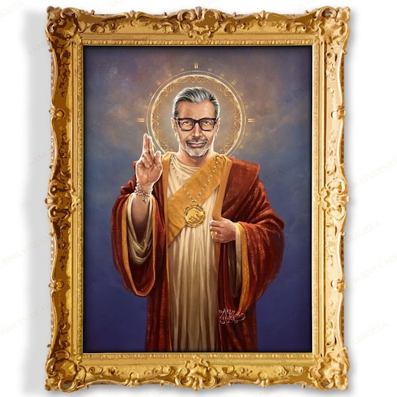 Jeff Goldblum Painting, Saint Jeff of Goldblum, Open Edition X