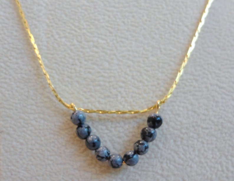 Jade Pendant Necklace Gold Chain Marble Jade Triangle Etsy