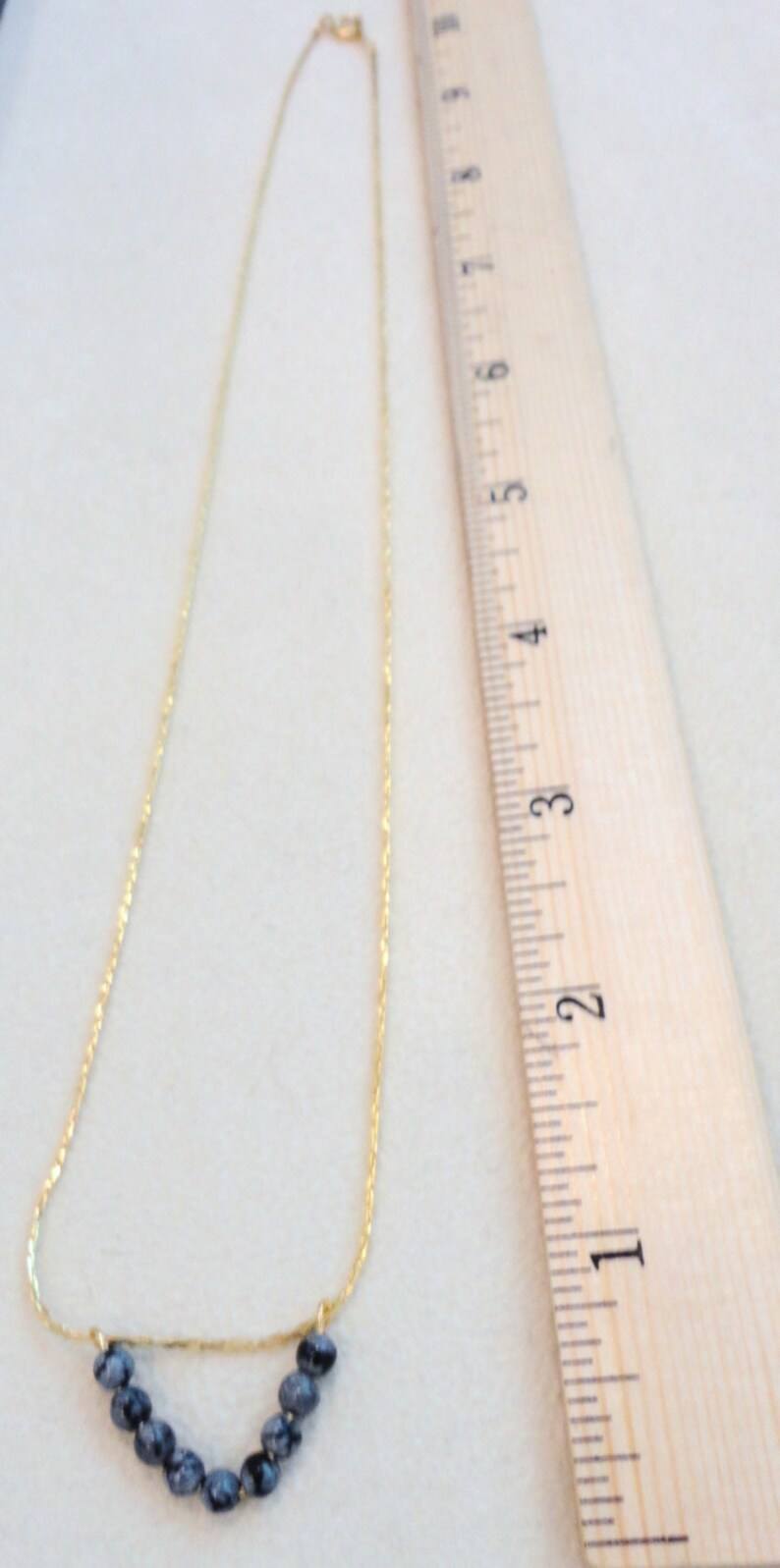 Jade Pendant Necklace Gold Chain Marble Jade Triangle Etsy