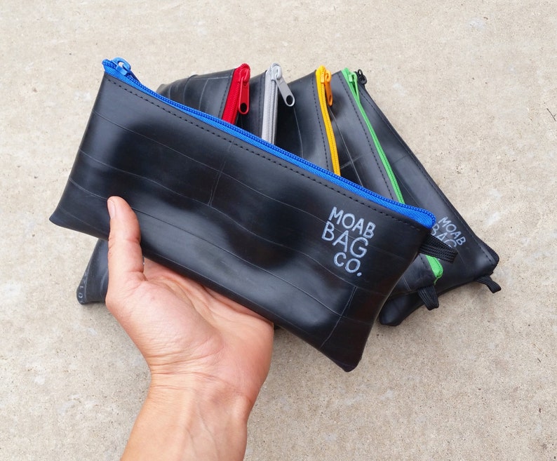 Small bike tool bag zipper tool pouch recycled bike tube Etsy