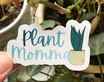 Plant Lady Gradient Word Art Die Cut Sticker | Houseplants Plantstagram Indoor Gardening Gardener Green Thumb Gifts Plants Pothos