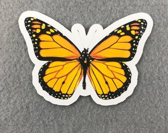 Monarch Butterfly Die Cut Matte Sticker | Butterflies Save The Monarch Butterflies Insects Pollinators Nature Matte Vinyl Sticker