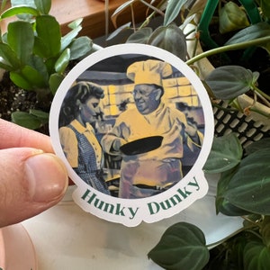 Christmas In Connecticut Felix Bassenak S Z Sakall Hunky Dunky Christmas Die Cut Fan Art Sticker | Barbara Stanwyck Elizabeth Lane 40s