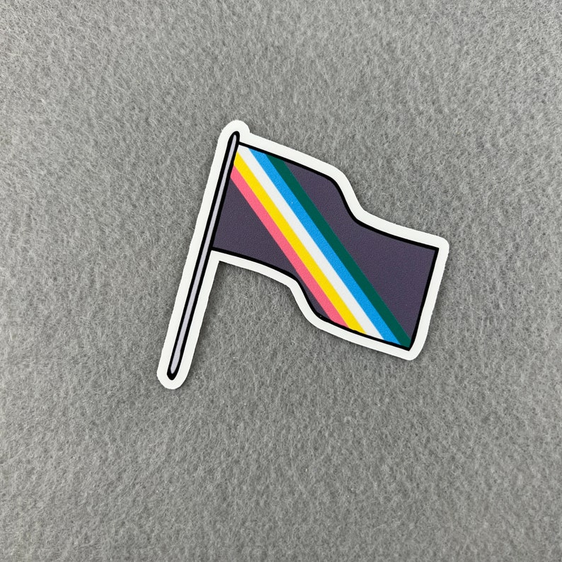 Disability Pride Flag Die Cut Sticker | Disability Representation ...