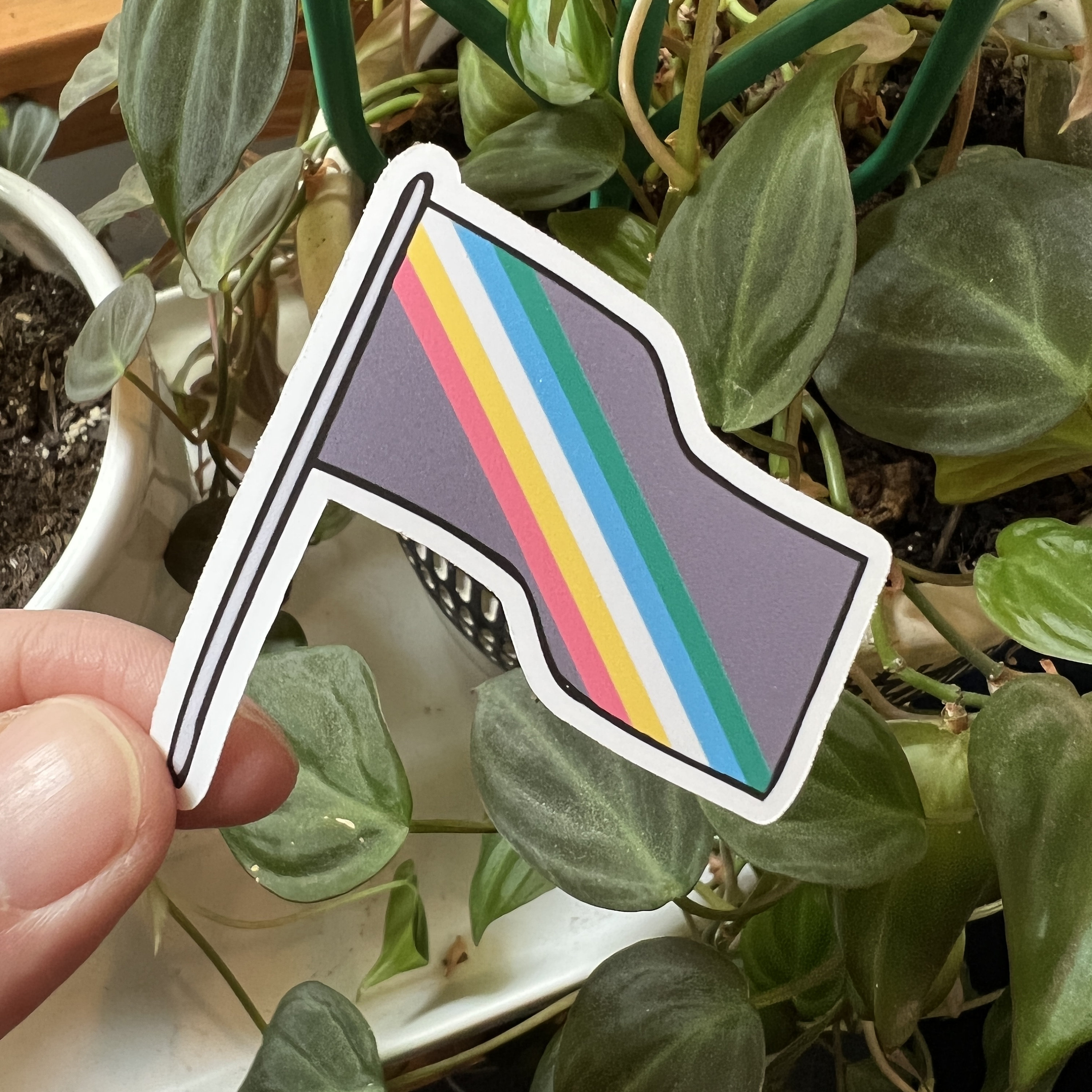 Disability Pride Flag Die Cut Sticker | Disability Representation ...