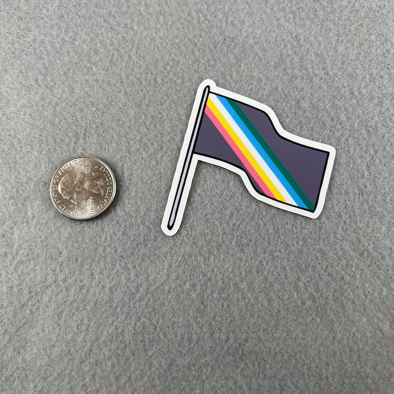 Disability Pride Flag Die Cut Sticker | Disability Representation ...