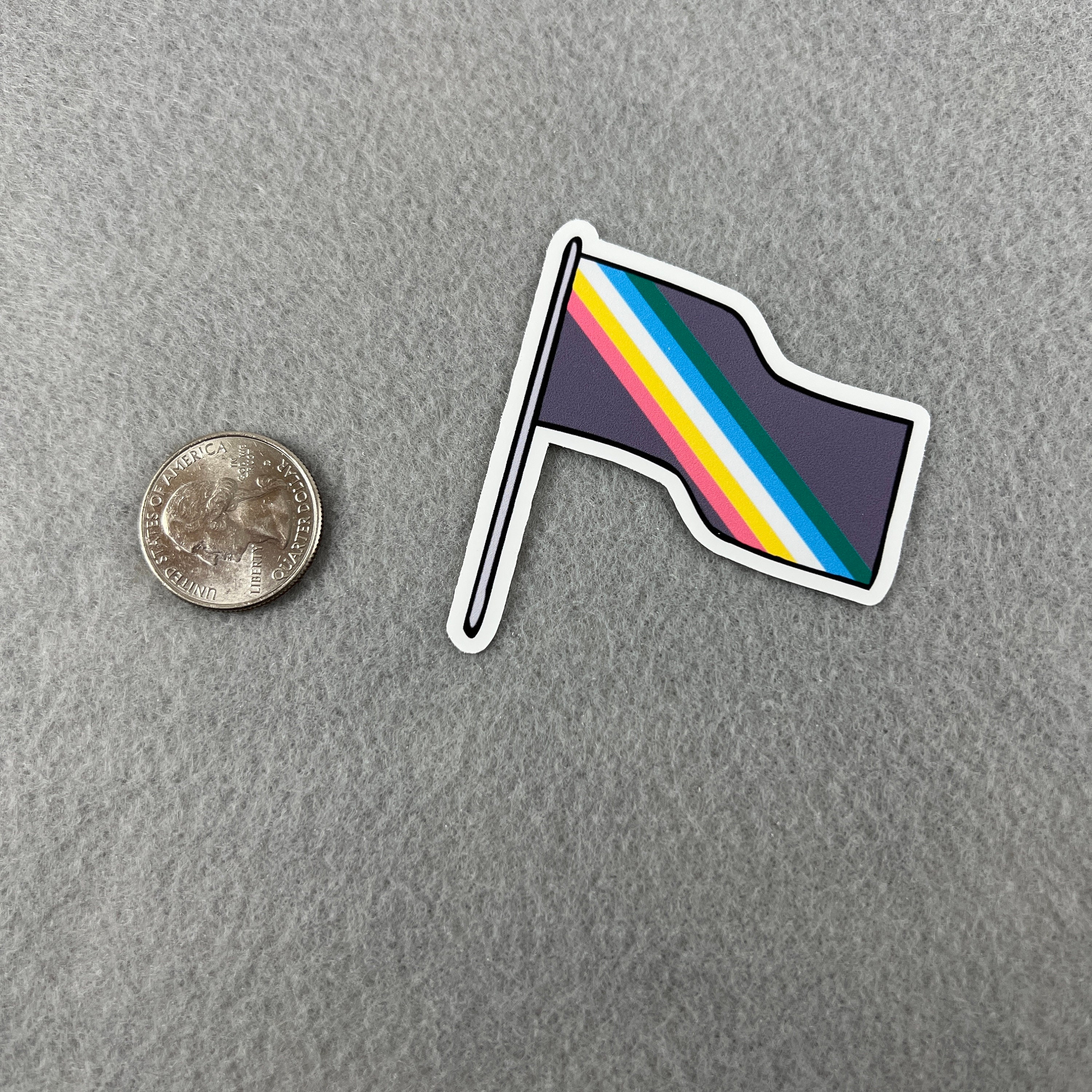 Disability Pride Flag Die Cut Sticker | Disability Representation ...
