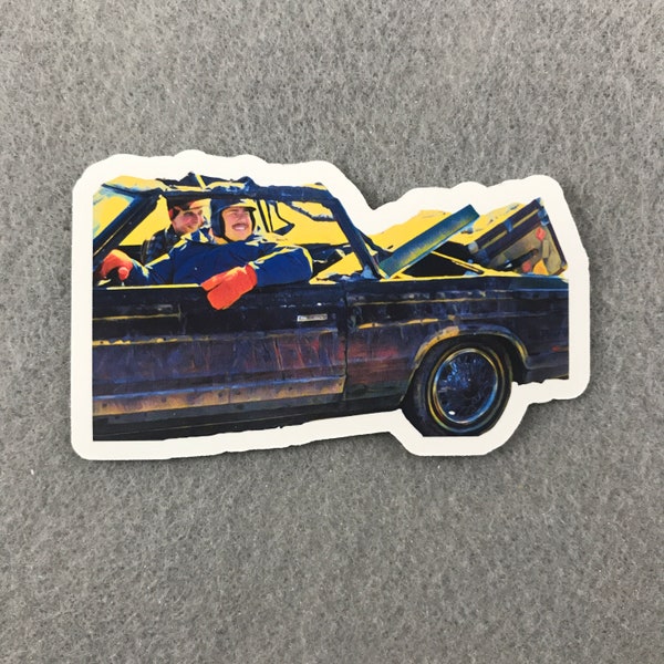 Planes Trains and Automobiles Del Griffith Neal Page Fan Art Sticker | John Candy Steve Martin Thanksgiving Holiday Movie Die Cut Vinyl