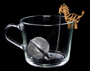 Tea Buddy™ Zebra Tea Inrfuser, Loose Leaf Tea, Tea Steeper, Mesh Tea Ball,  Tea Gift Ideas, Animal Lovers Gift, Tea Accessories, Tea Charm 