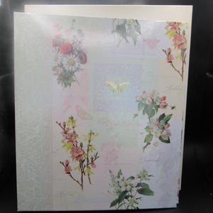 New In Box~Vintage 1990s~Hallmark~BOTANICAL COLLAGE~Flowers~Blossoms~Photo Album~3 Ring Binder