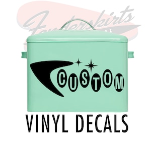 Starburst Pop CUSTOM Vinyl DECAL Vintage Inspired Retro Mid Century