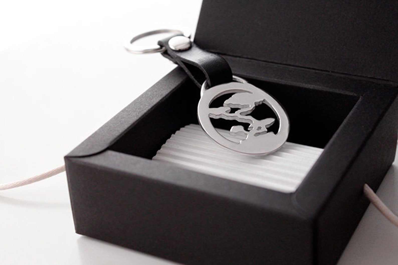 Silver Bonsai keychain. Tree keychain. Bonsai jewelry. Bonsai Etsy