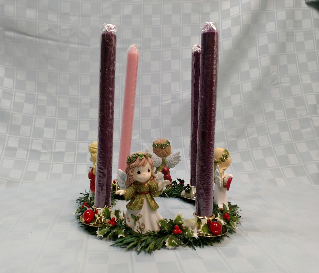 Advent Wreath Candle Holder Christmas Centerpiece 10 Etsy