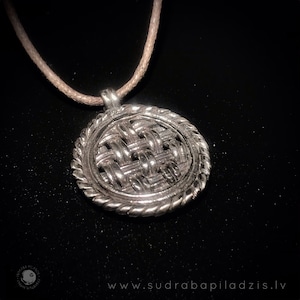 THE SIEVE silver pendant - amulet, replica, Viking age, historical, charm