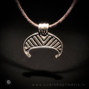 LUNULA, THE MOON silver pendant, Viking age, replica