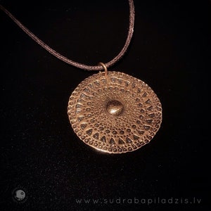 DIE SONNE bronze Anhänger MITTEL - Amulett, Glücksbringer, Replik, der Wikingerzeit