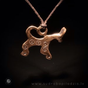 HORSE bronze pendant. Viking Age replica.