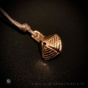 BELL bronze pendant/ amulet, Viking age, replica
