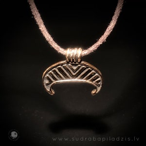 LUNULA, THE MOON bronze pendant - amulet, replica Viking age