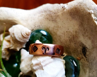 Copper Aries Ring