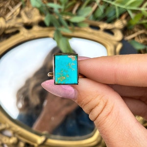 Turquoise Cube Ring