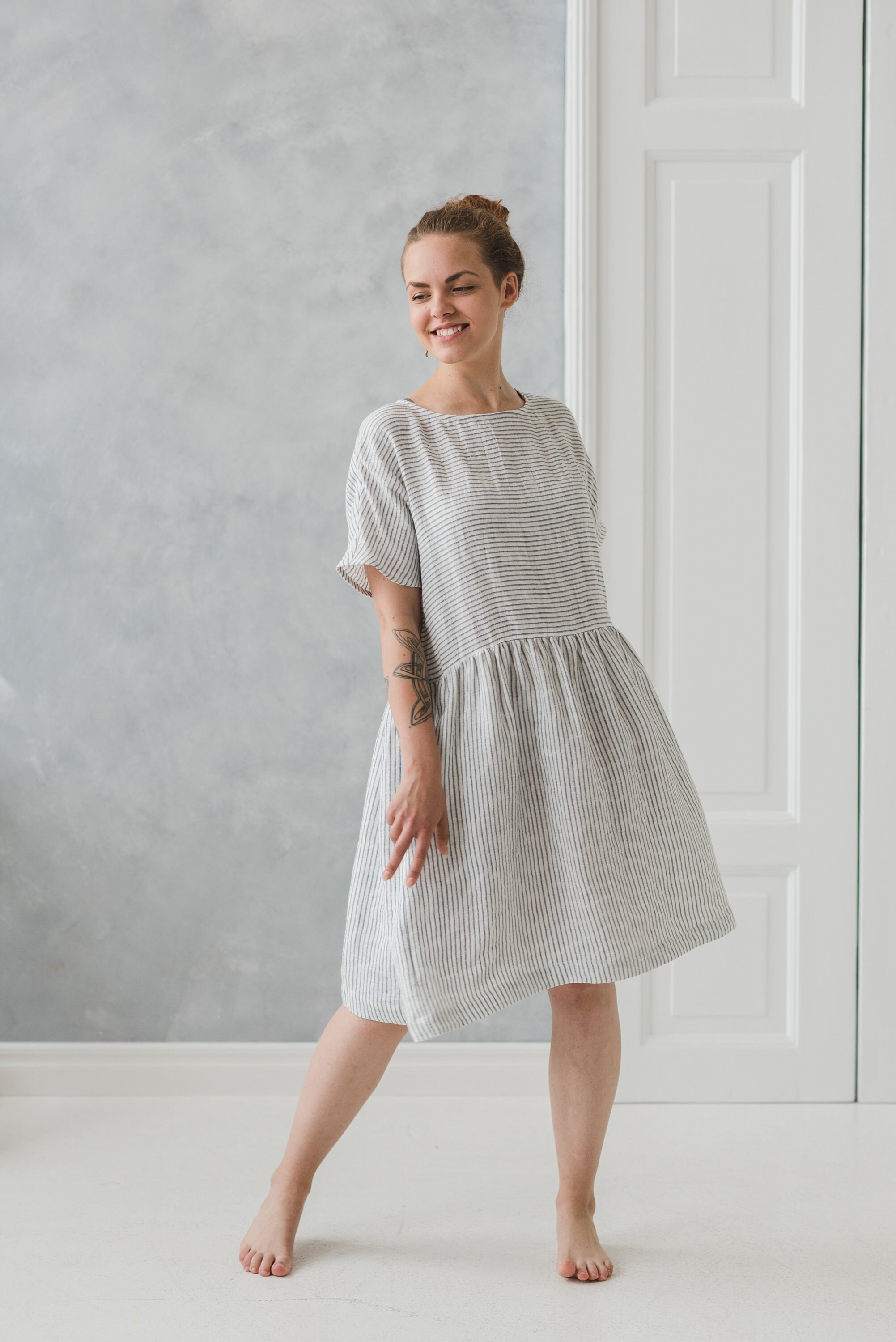 sundress and linen