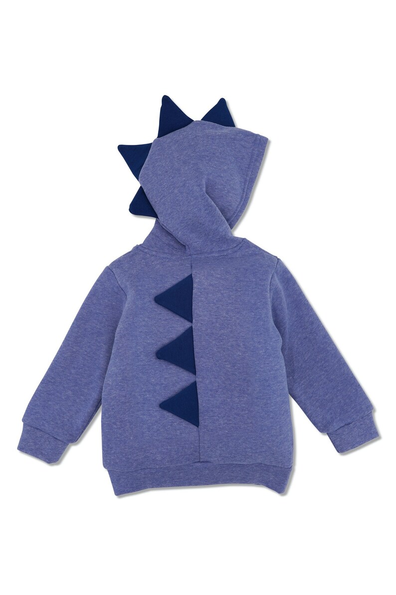 Sapphire Dino Hoodie Children's Dinosaur Spike Hoodie Etsy