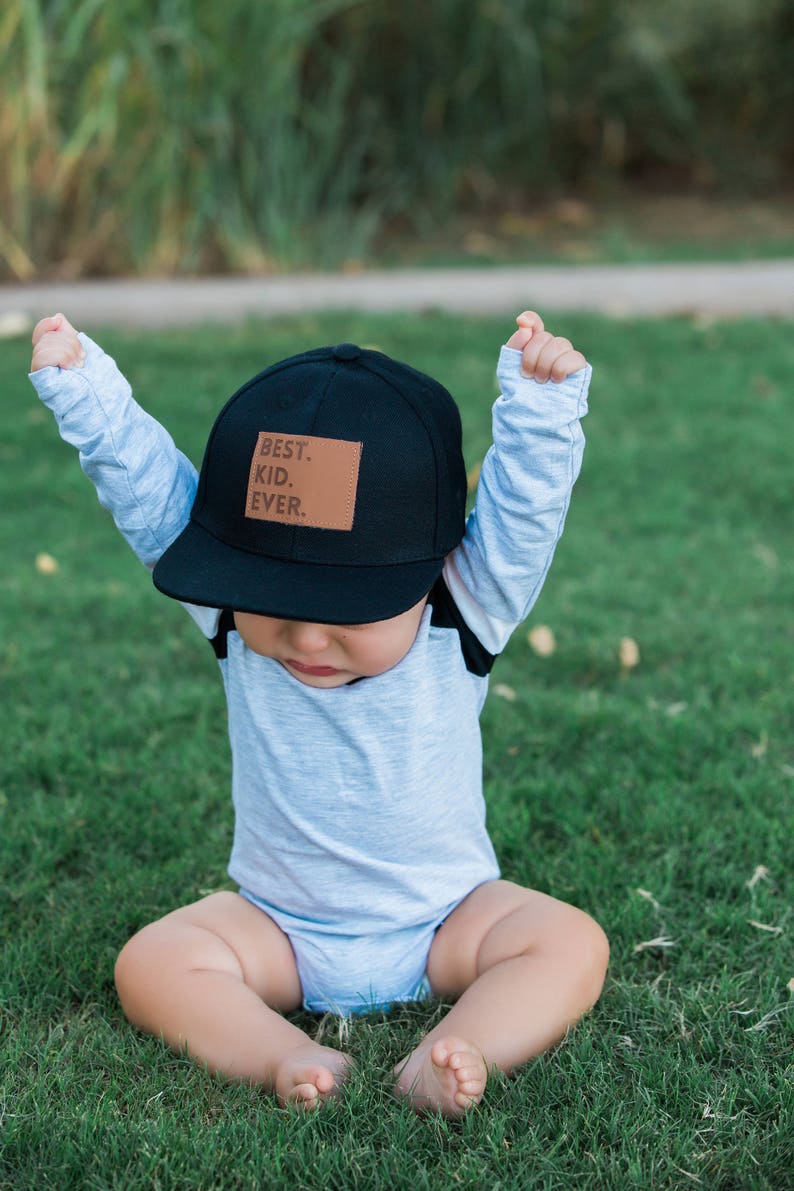 Best Kid Ever Snapback Black Flat Bill Matching Etsy