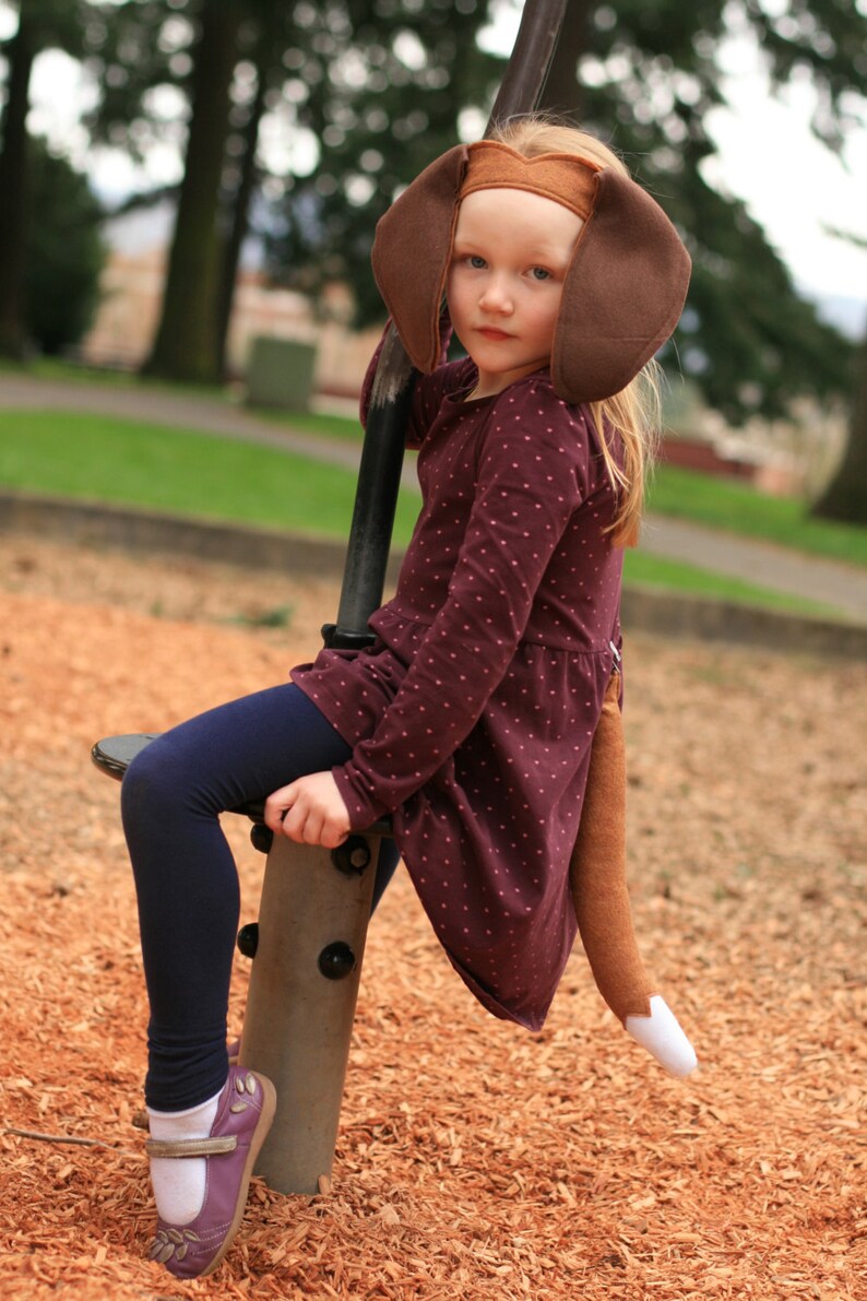 Dog Costume Hound Dog Tail & Ears Beagle Tail and Ears | Etsy