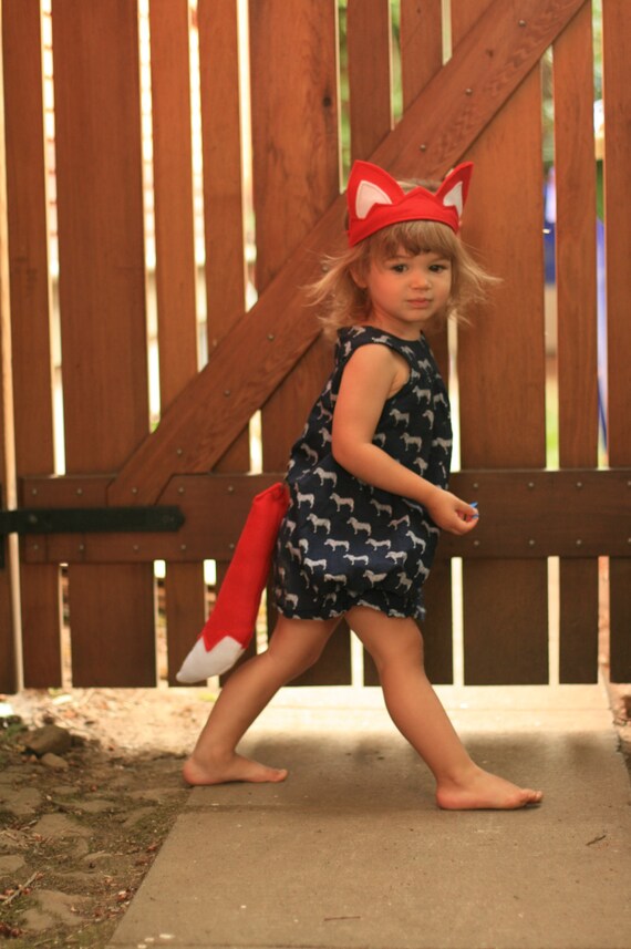 Kids Fox Tail & Ears Adult's Fox costume Red Animal | Etsy
