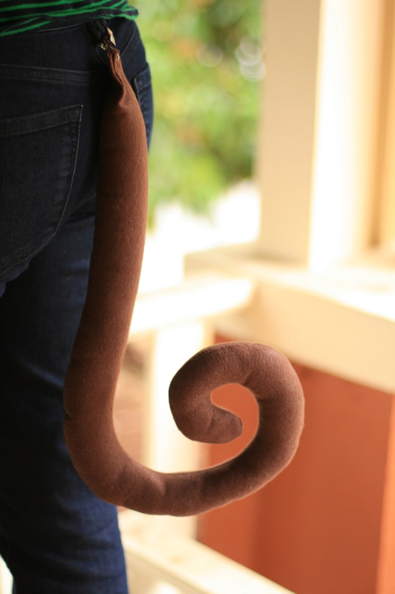 Adult Monkey Tail Adult Animal costume Felt tail Etsy