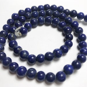 4mm 100% natural deep blue Matte finish lapiz lazuli beads Afghanistan