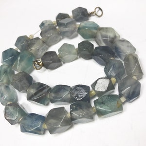 16” Stunning Matte Finish vibrant Flourite beads Afghanistan FL855
