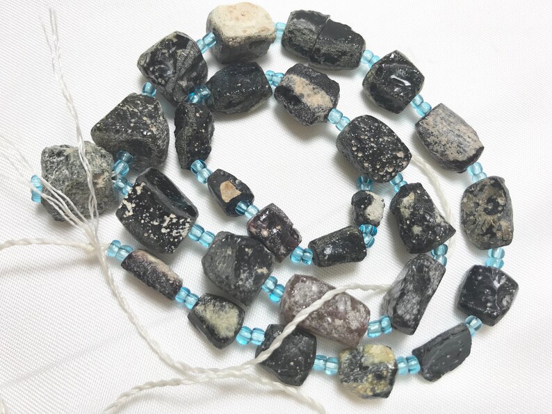 stunnning extreme patina Ancient Glass Beads 1500-2000 Years