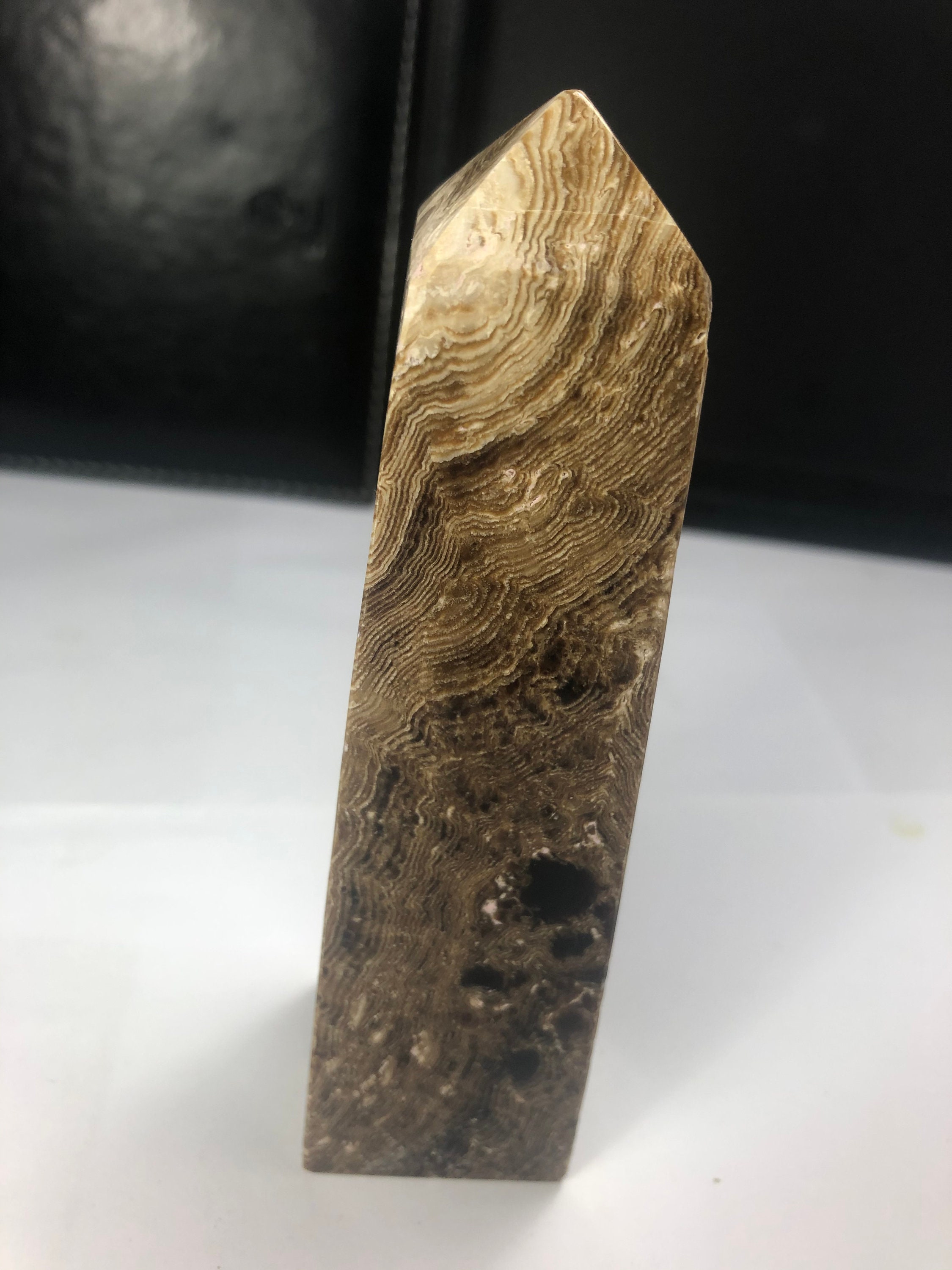 500 Grammes Top Grade Brown Chocolate Calcite Tower Pakistan