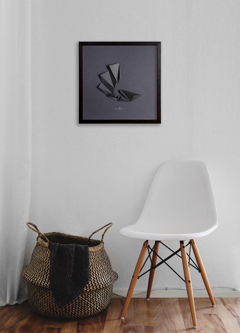 BLACK WALL SCULPTURE Abstract Hotel Art Wall Hanging Home Etsy