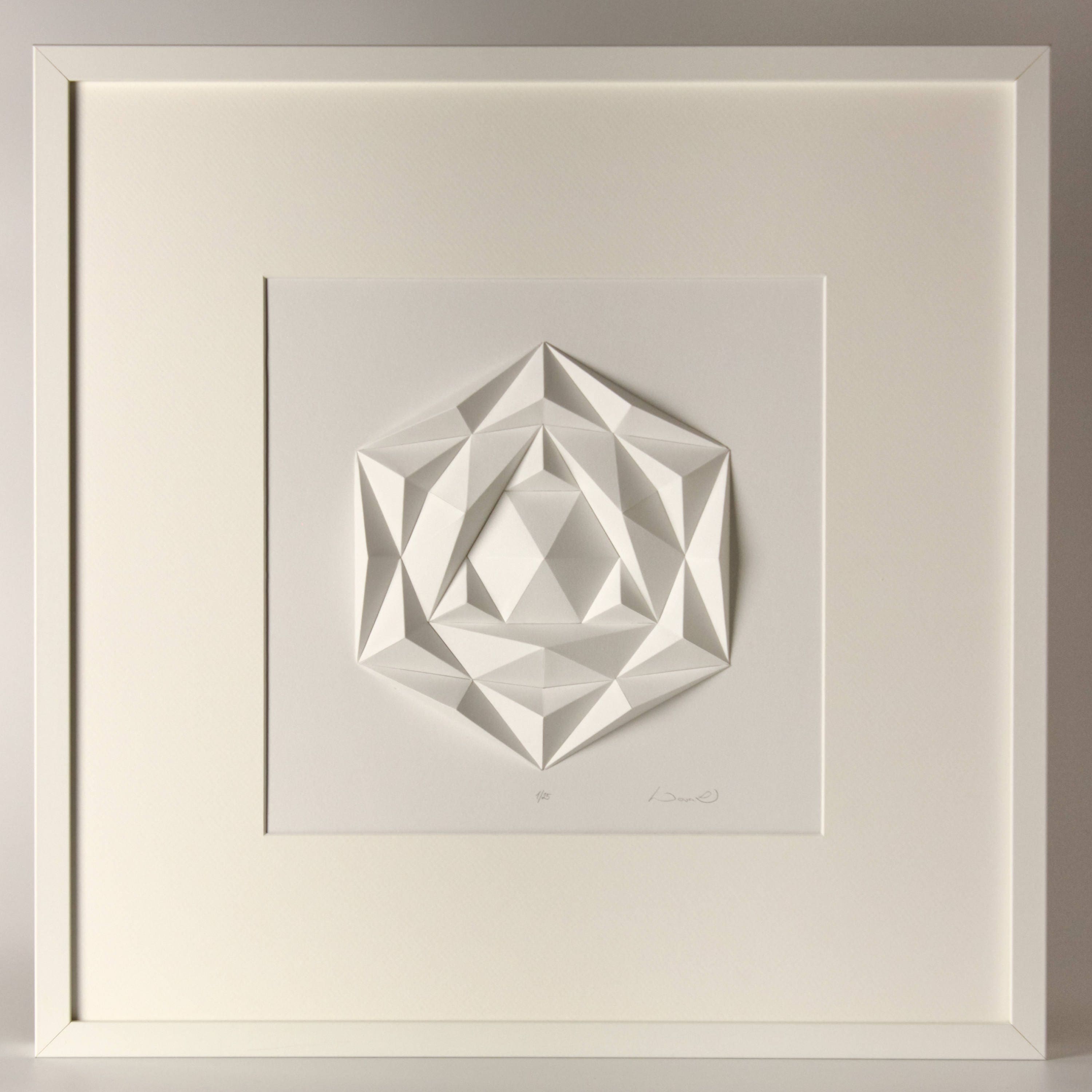 Wall Sculpture-3d Wall Art-origami-white Paper Relief Hanging-gift for ...