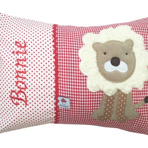 Name pillow Lion, including name, pillow with name, baby pillow, pillow for birth, different colors and sizes image 6