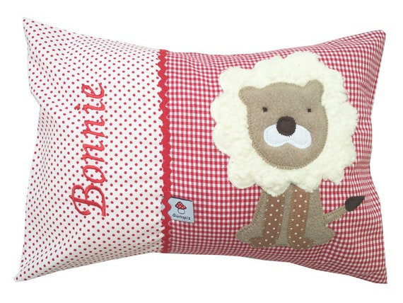 Daten des Kindes Kuschelkissen Namenskissen L/öwe F/üllung