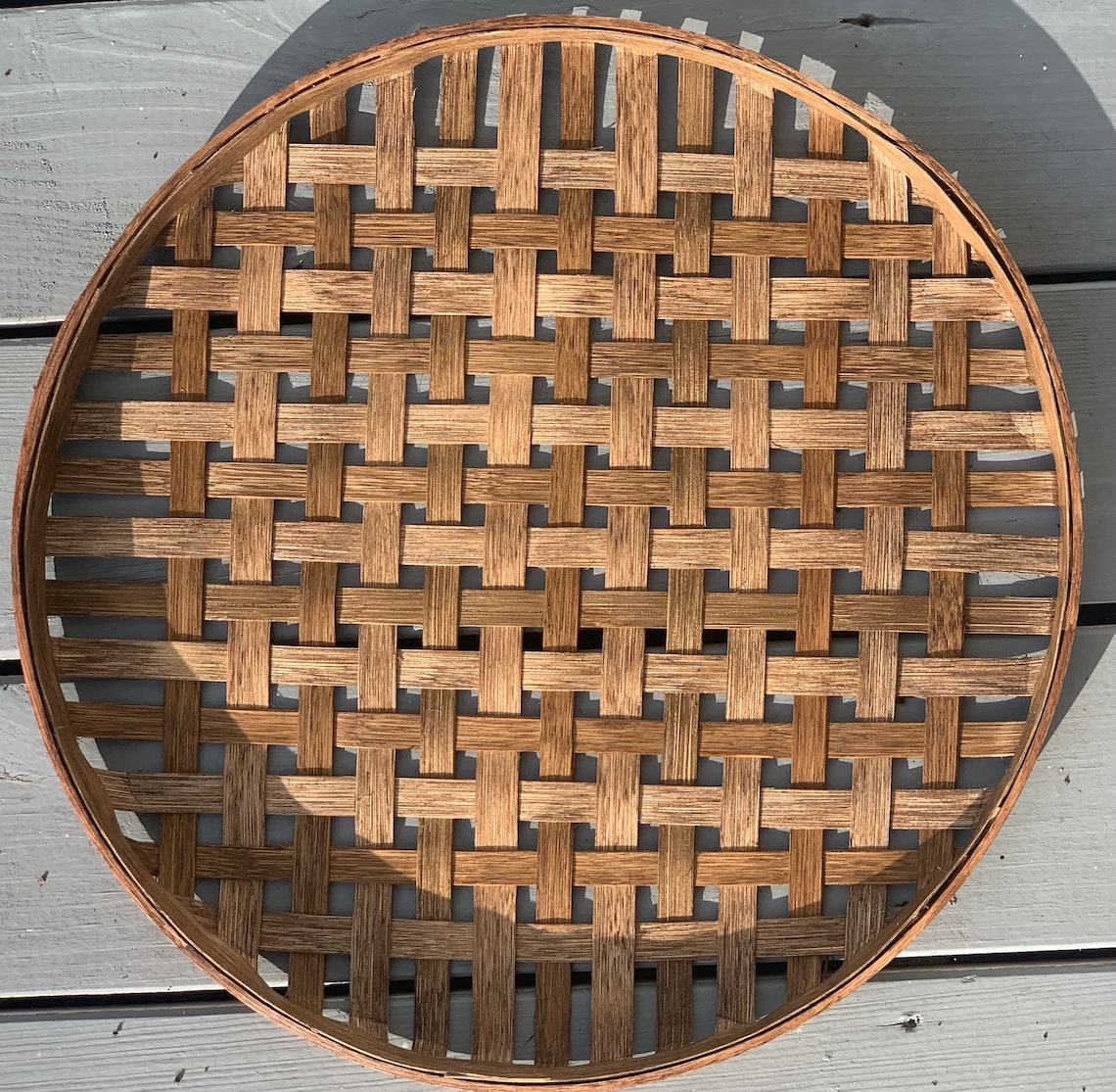 6 piece Round Tobacco Basket Set Different Stains Etsy