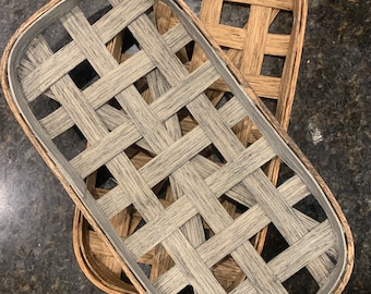 6” X 12” Mini Tobacco Basket| Home Decor| Wall Art| Farmhouse Decor|  Cottage Decor| Entertaining| Centerpiece| Counter Display| Hostess Gift