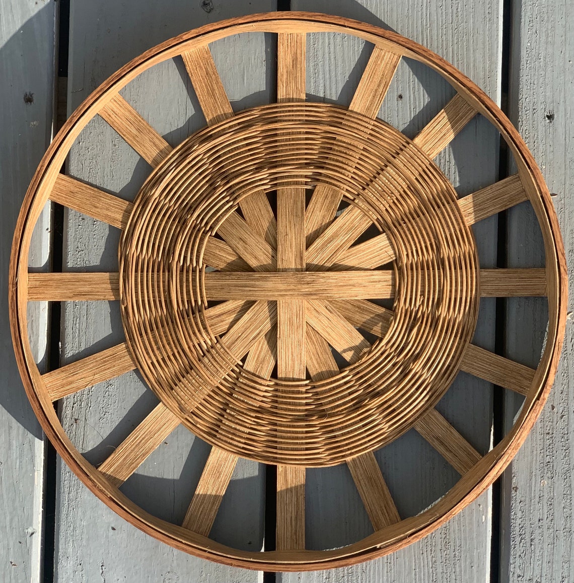 6 piece Round Tobacco Basket Set Different Stains Etsy