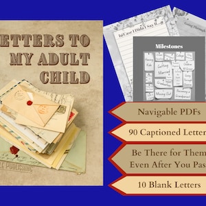 Cartas a mi hijo adulto - Plantilla PDF para Kindle Scribe y Remarkable