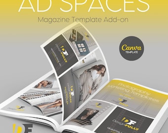 Ad Block Spaces (Magazine Add-On) Canva Template