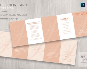 Accordion Card Template